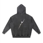 Snow Wash Fleece Oversize Hoodie - Image 2