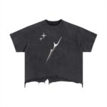 Vintage Wash Boxy Distressed Hem T-Shirt