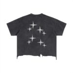 Vintage Wash Boxy Distressed Hem T-Shirt - Image 2